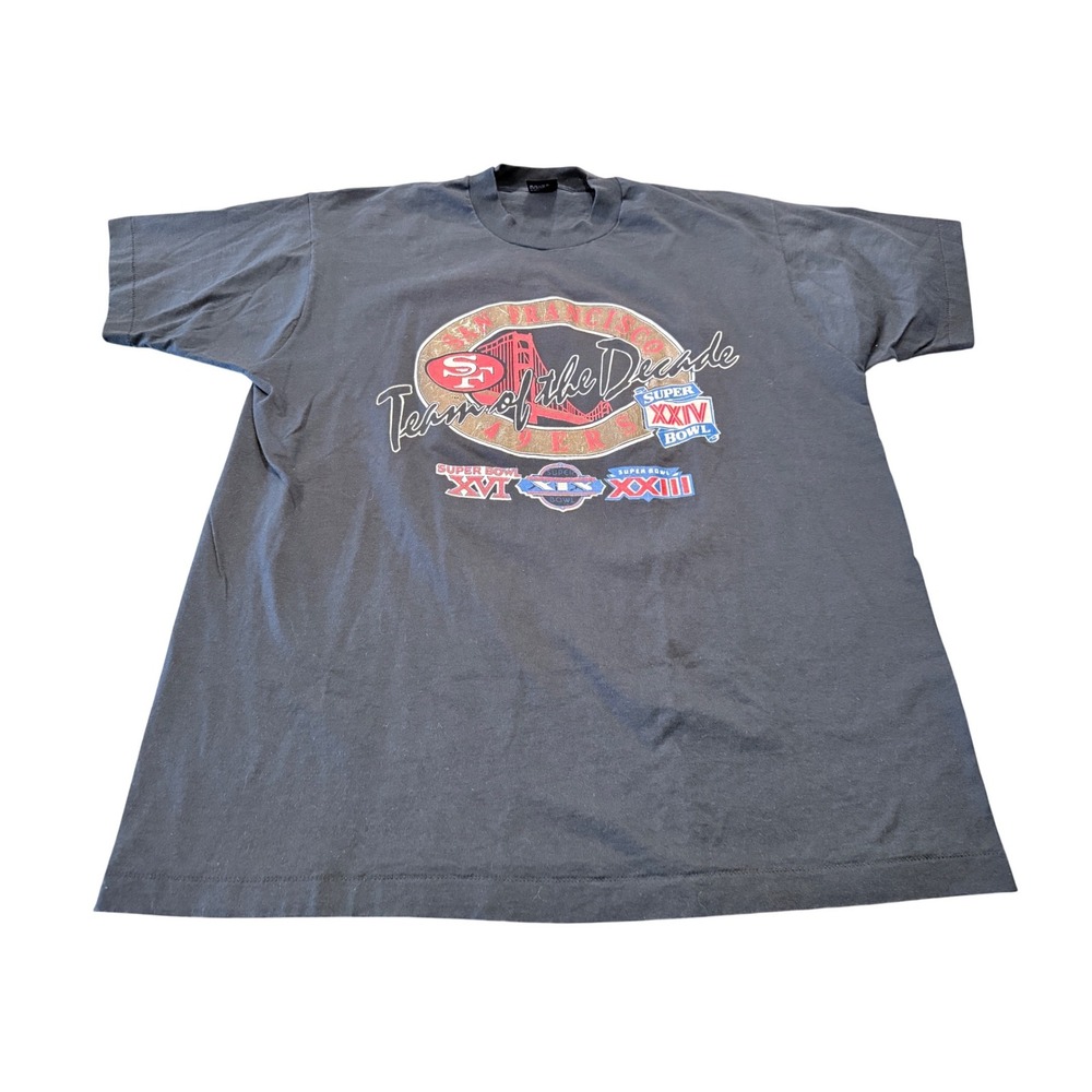 Vintage San Francisco 49ers Team of the Decade T-Shirt XXL Screen Stars 90s‎ NFL